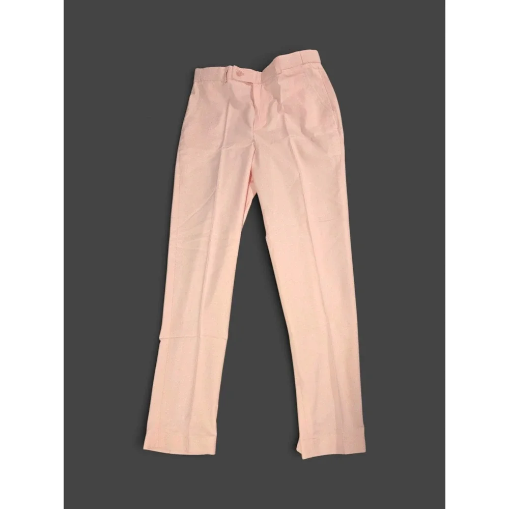 2 Piece Suit Double Breasted Blazer Trousers Pink Size 38 M